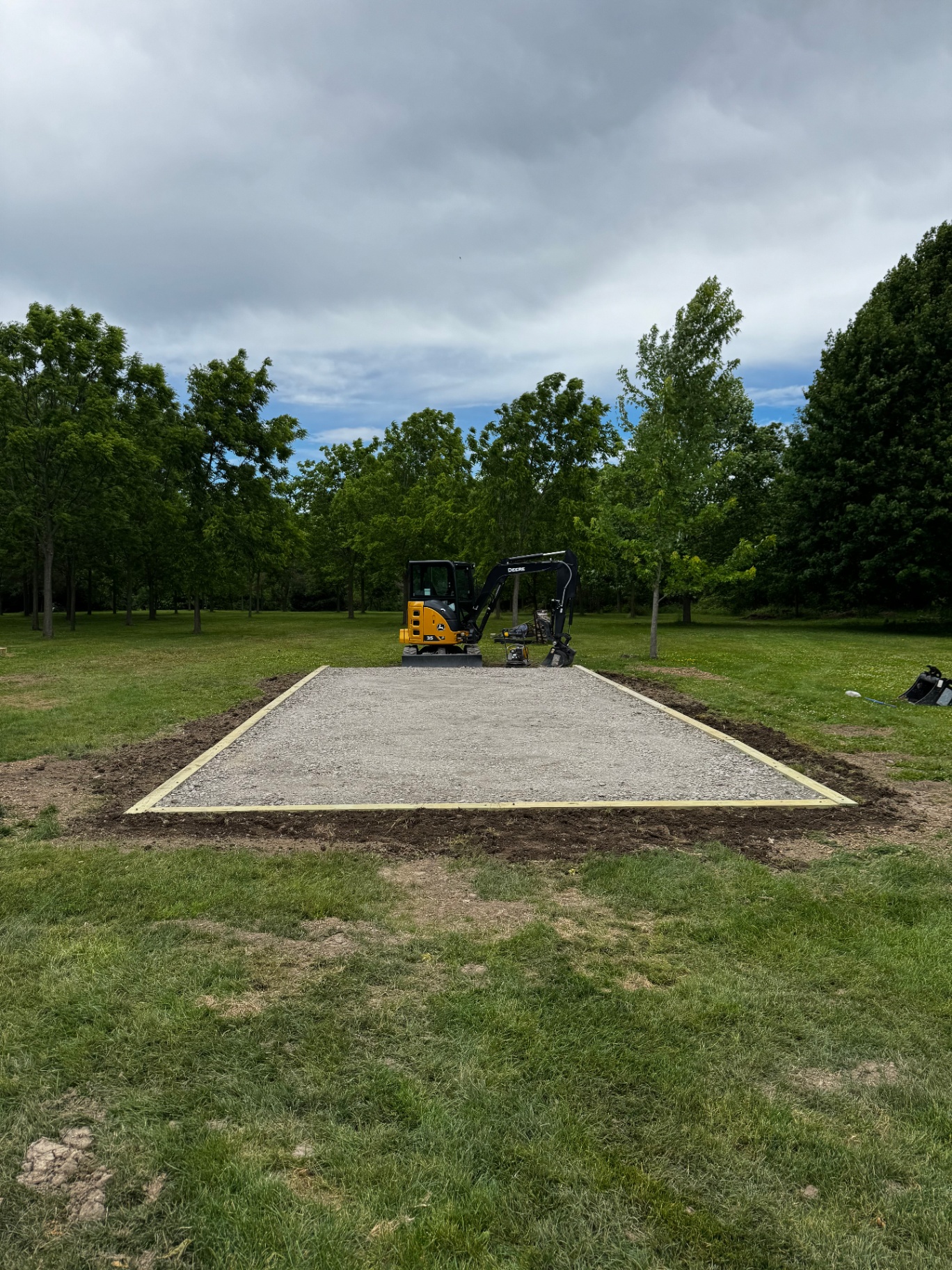 Stone Pad Installation For Shed
